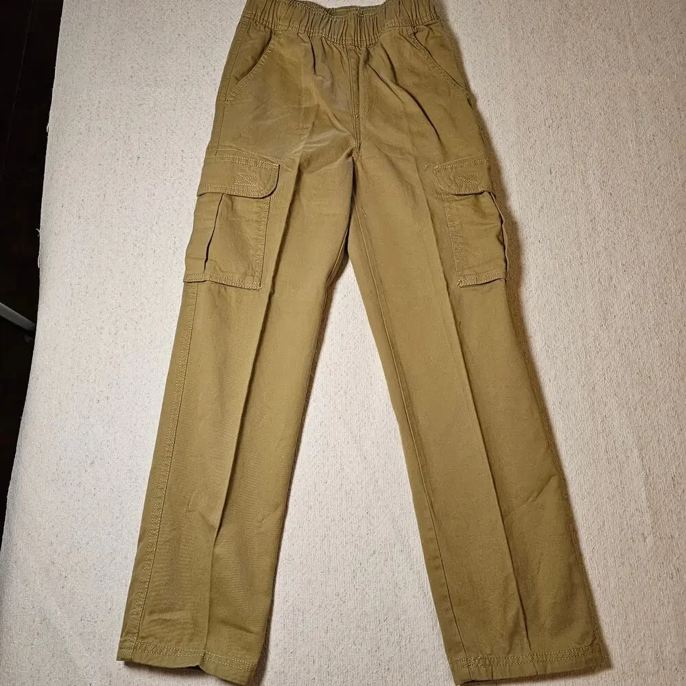 The Children’s Place Boys 10 Slim Khaki Cargo Pants Utility Preppy School NWT